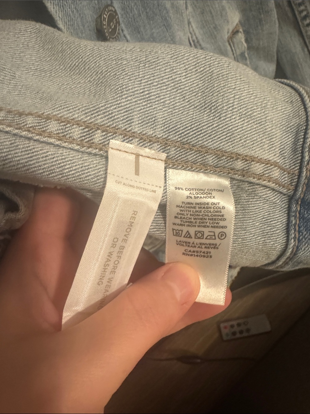 NWOT LOFT Jean Jacket - Picture 4 of 5